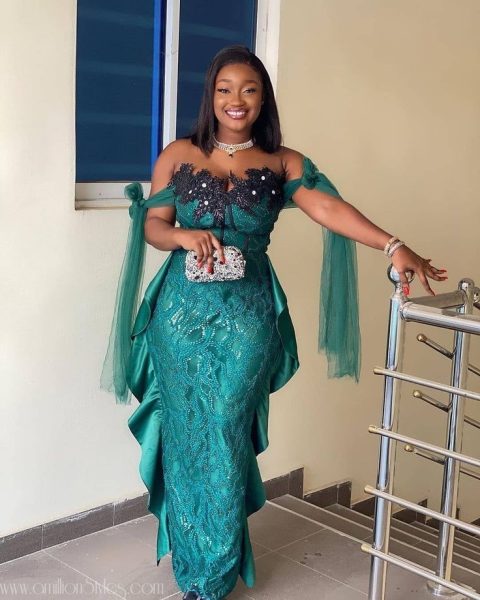 61 Latest Lace Aso-Ebi Styles For Wedding (2024) | ThriveNaija | Aso ebi lace  styles, Lace gown styles, Lace fashion